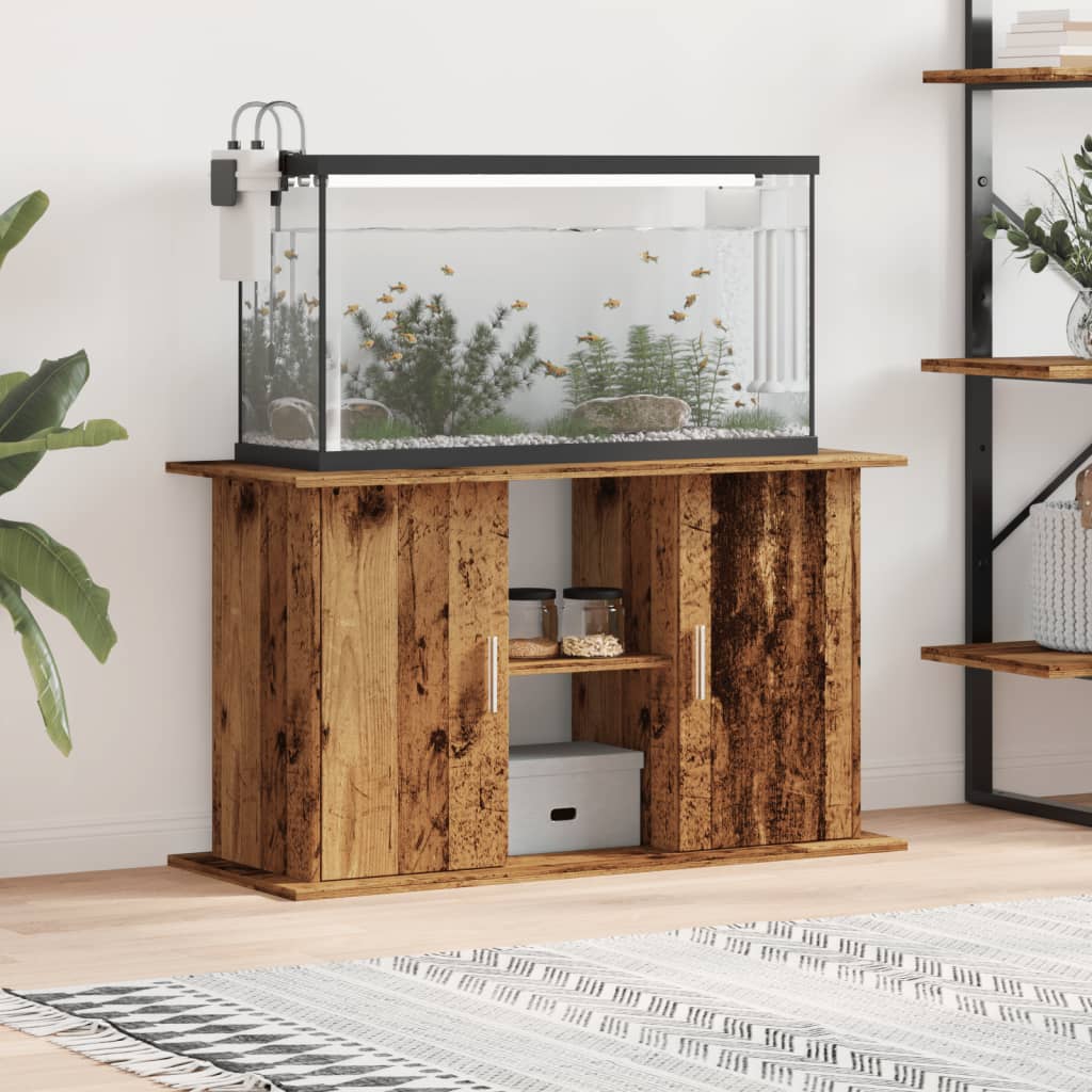 Aquariumstandaard Bewerkt Hout Eiken