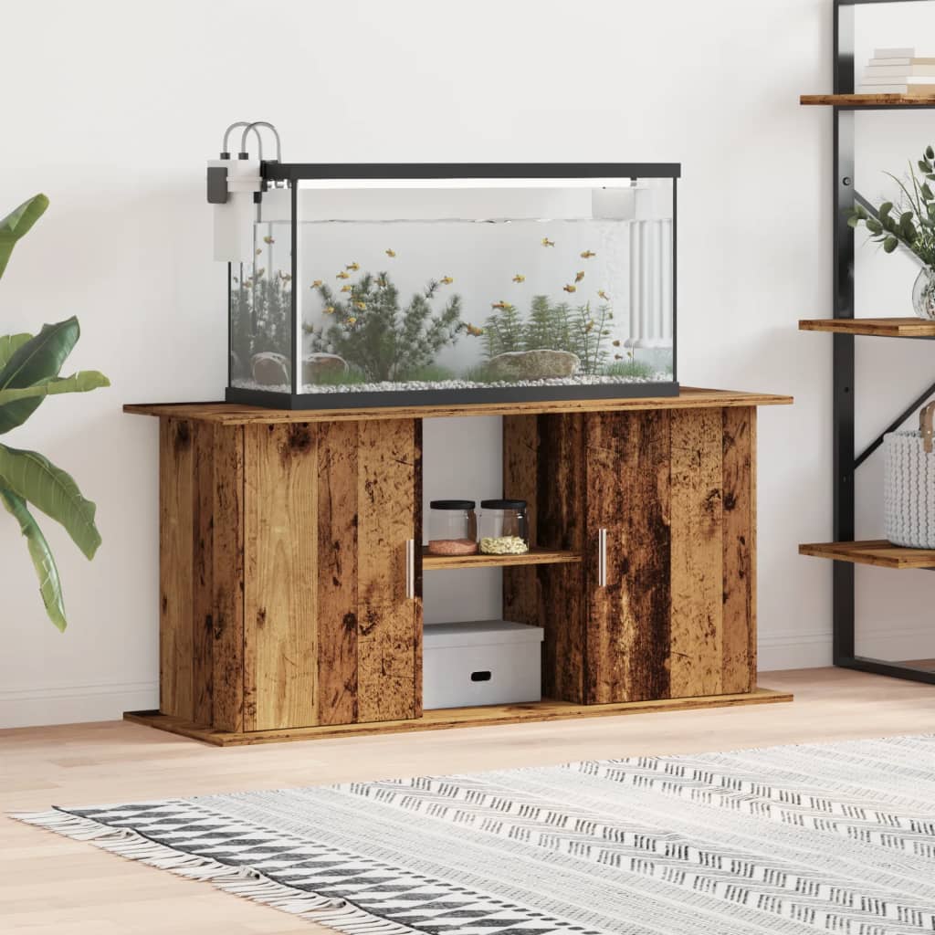 Aquariumstandaard Bewerkt Hout Eiken