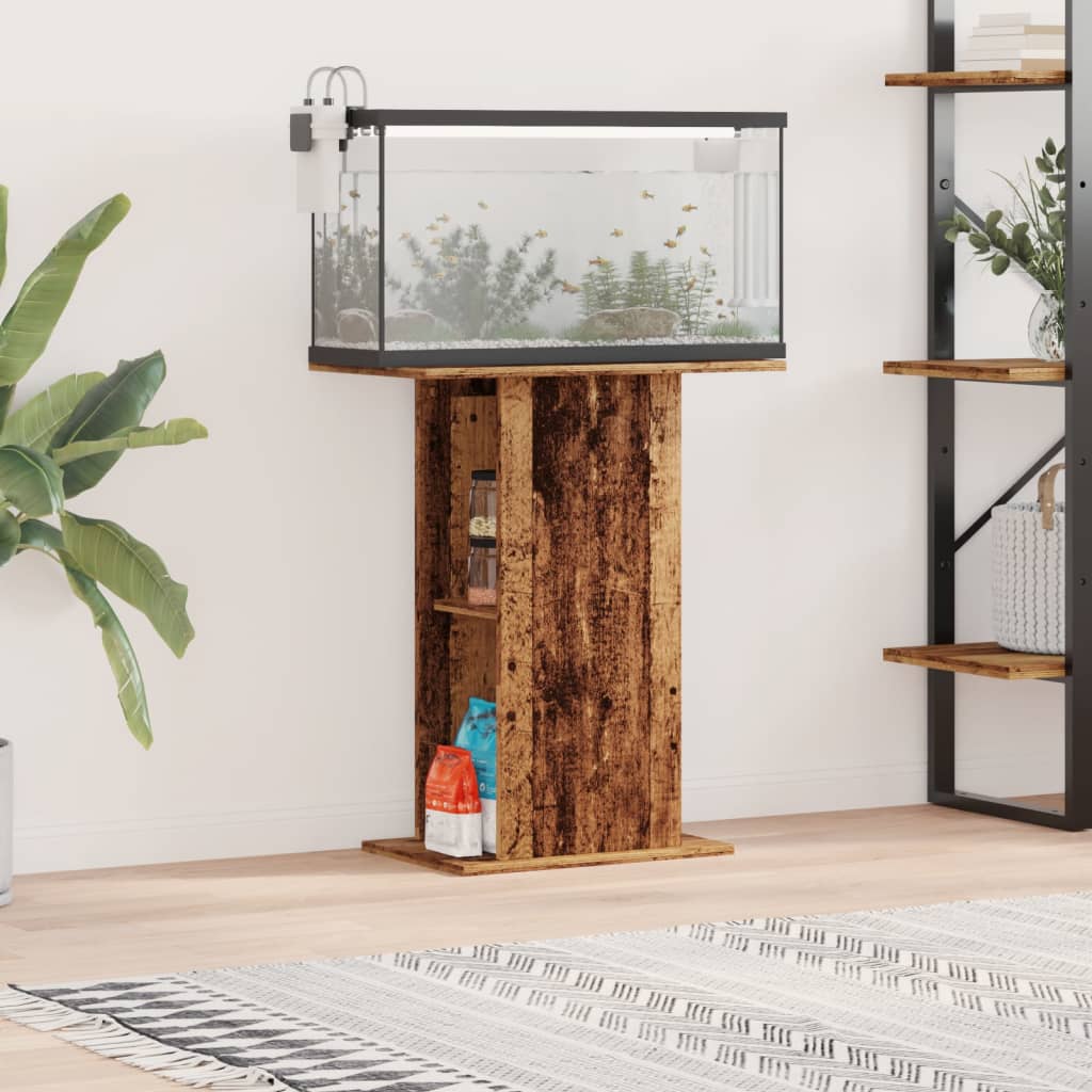Aquariumstandaard 60,5X36X72,5 Cm Bewerkt Hout