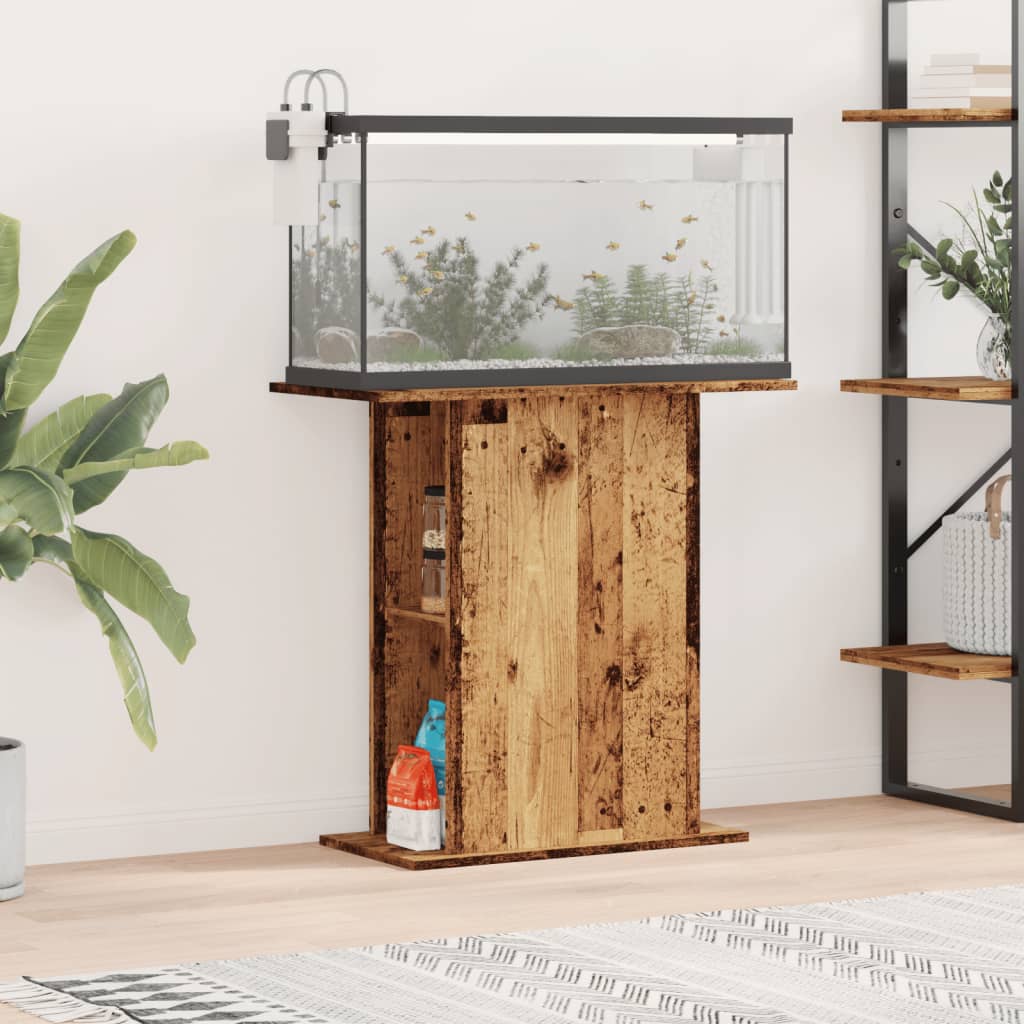 Aquariumstandaard 60,5X36X72,5 Cm Bewerkt Hout