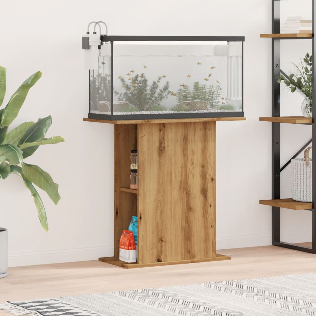 Aquariumstandaard 60,5X36X72,5 Cm Bewerkt Hout