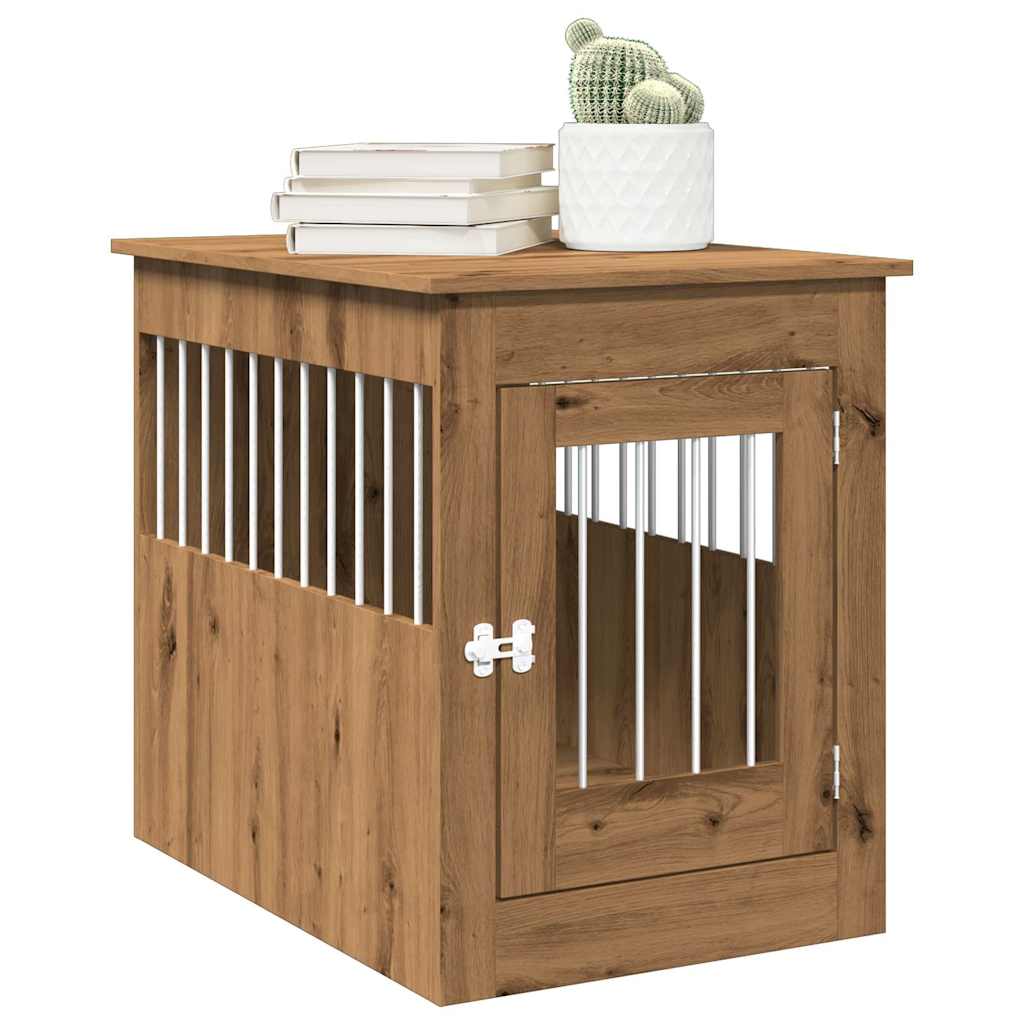 Hondenbench 64,5X80X71 Cm Bewerkt Hout Kleurig