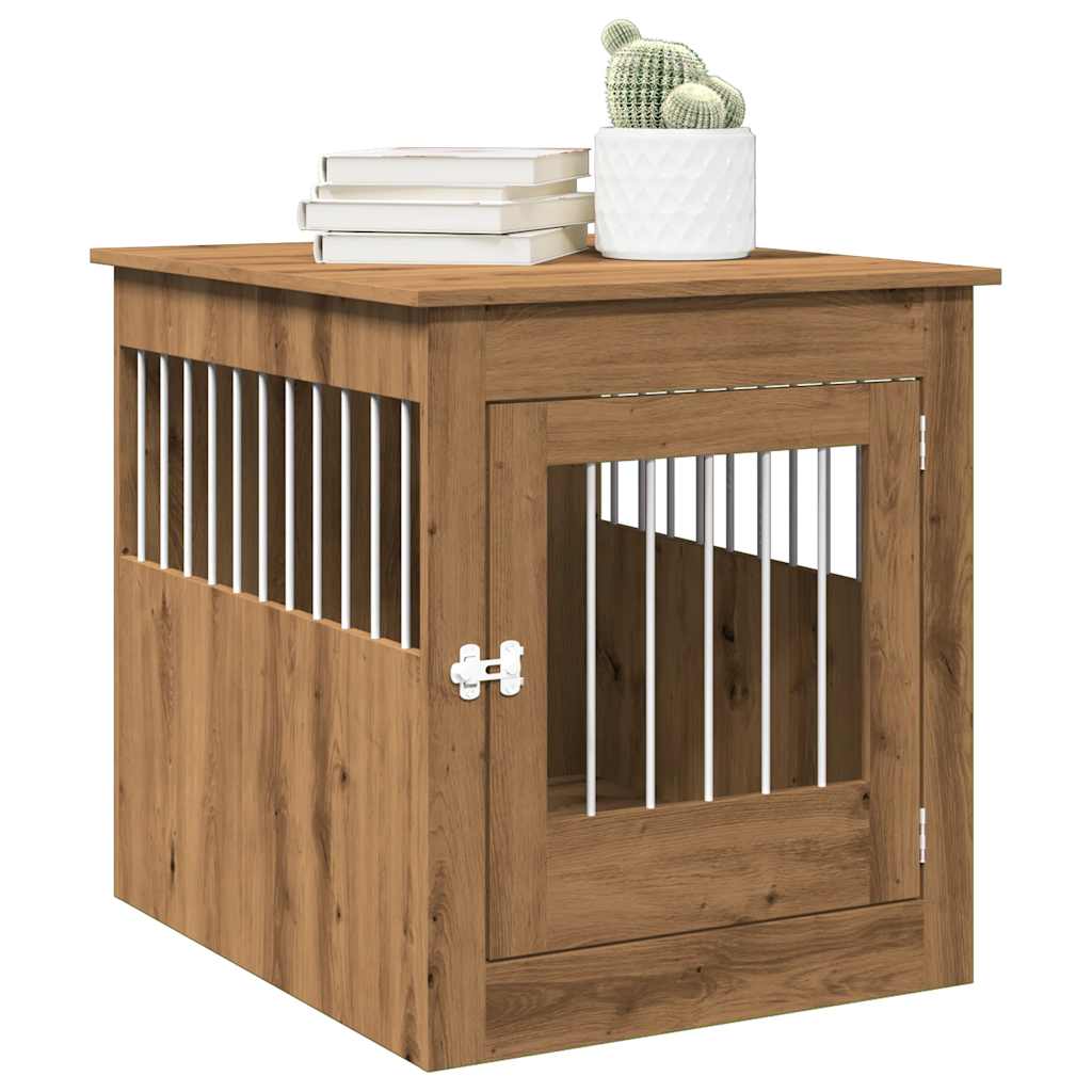 Hondenbench 64,5X80X71 Cm Bewerkt Hout Kleurig