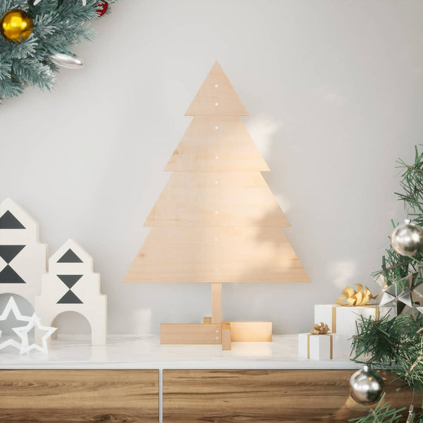 Kerstdecoratie Kerstboom Massief Hout Naturel (Onafgewerkt)