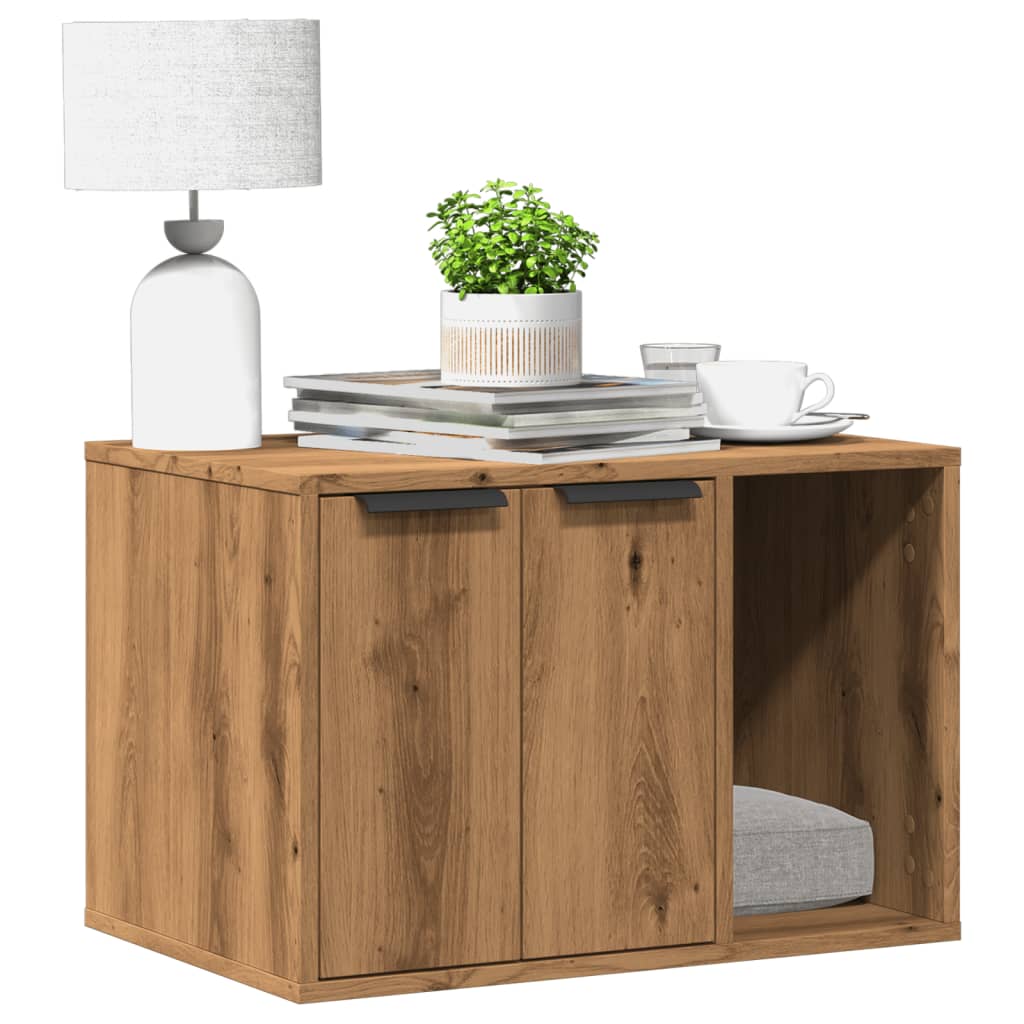 Kattenbakkast Bewerkt Hout