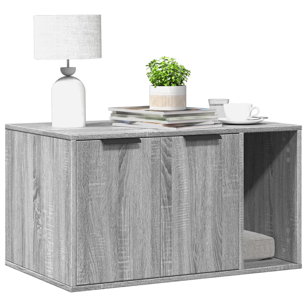 Kattenbakkast Bewerkt Hout