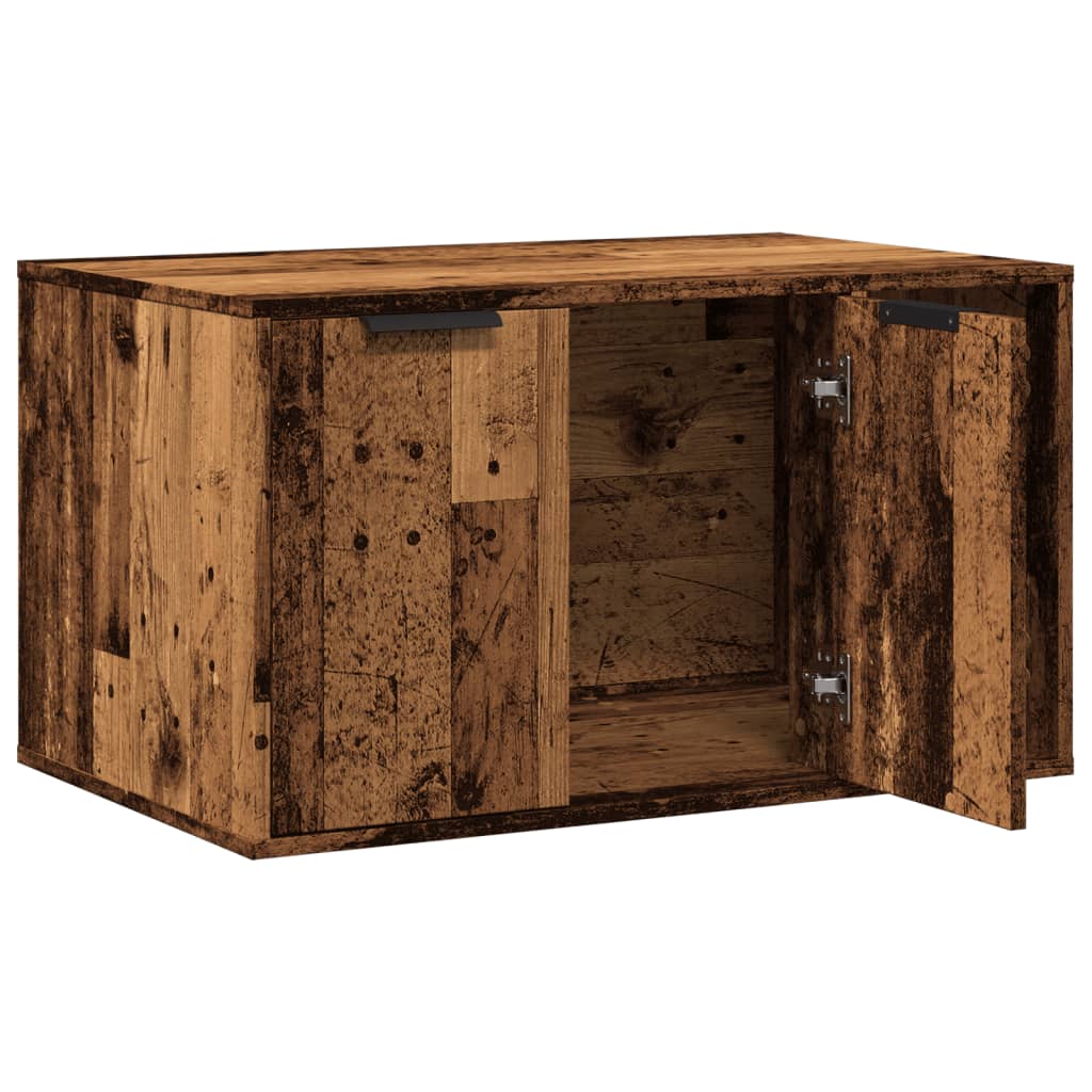 Kattenbakkast Bewerkt Hout Kleurig