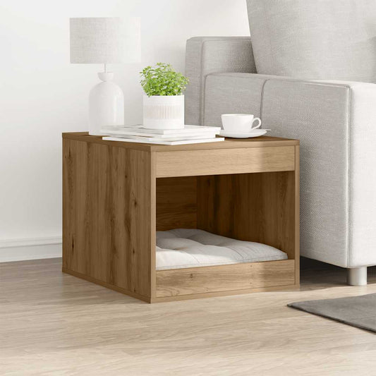 Kattenbakkast 47X59X42 Cm Bewerkt Hout Artisanaal Kleurig