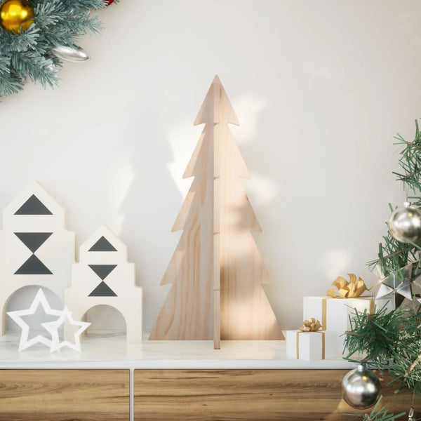 Kerstdecoratie Kerstboom Massief Grenenhout Naturel