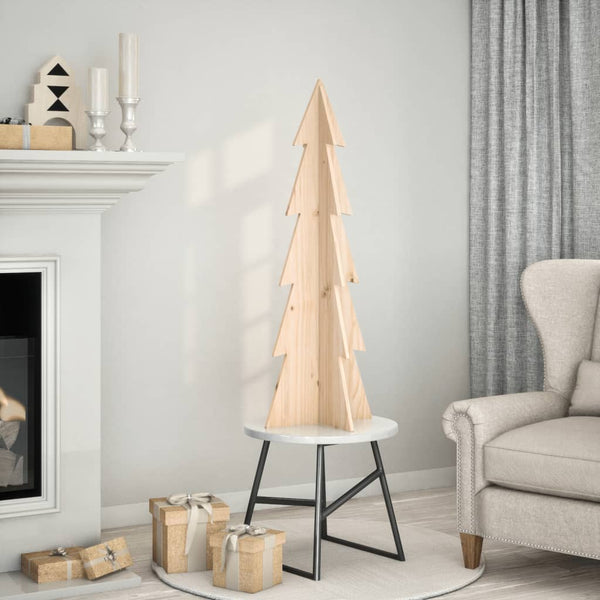 Kerstdecoratie Kerstboom Massief Grenenhout Naturel