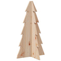 Kerstdecoratie Kerstboom 69,5 Cm Massief Grenenhout Naturel