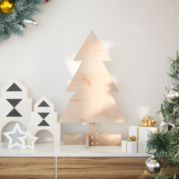 Kerstdecoratie Kerstboom Massief Grenenhout Naturel
