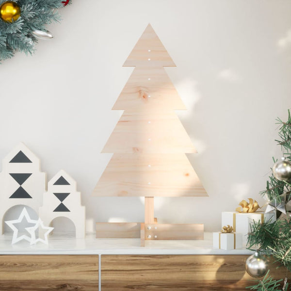 Kerstdecoratie Kerstboom Massief Grenenhout Naturel
