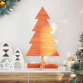 Kerstdecoratie Kerstboom Massief Grenenhout Wasbruin