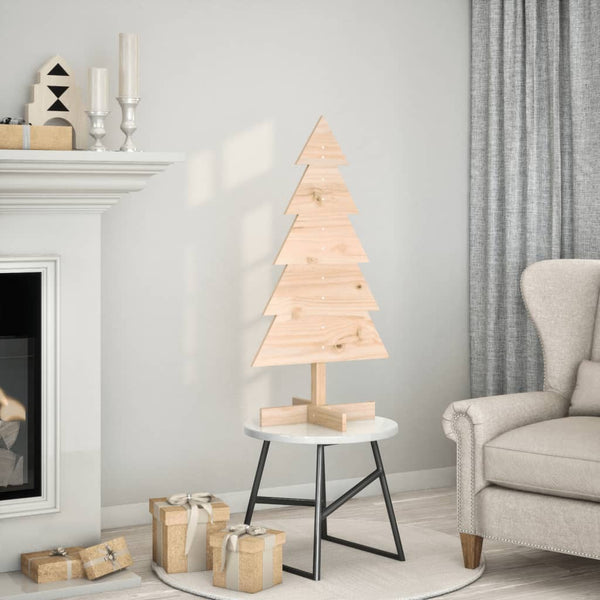 Kerstdecoratie Kerstboom Massief Grenenhout Naturel