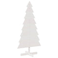 Kerstdecoratie Kerstboom Massief Grenenhout Wit