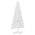 Kerstdecoratie Kerstboom Massief Grenenhout Wit