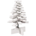 Kerstdecoratie Kerstboom Massief Grenenhout Wit