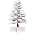 Kerstdecoratie Kerstboom Massief Grenenhout Wit