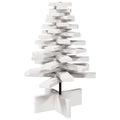 Kerstdecoratie Kerstboom Massief Grenenhout Wit