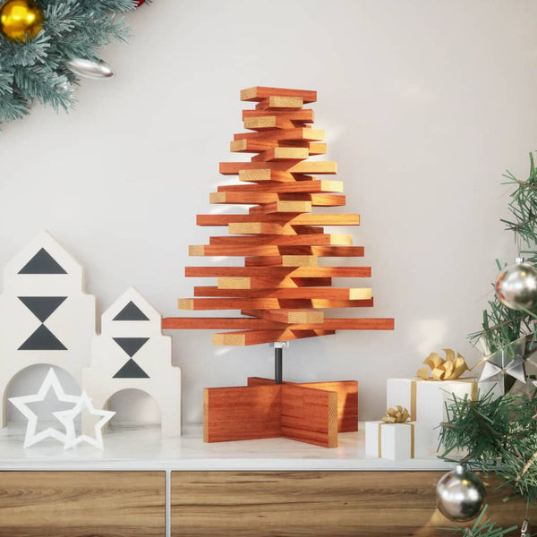 Kerstdecoratie Kerstboom Massief Grenenhout Wasbruin