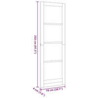 Binnendeur Orkdal Bruin 78 X 232 Cm