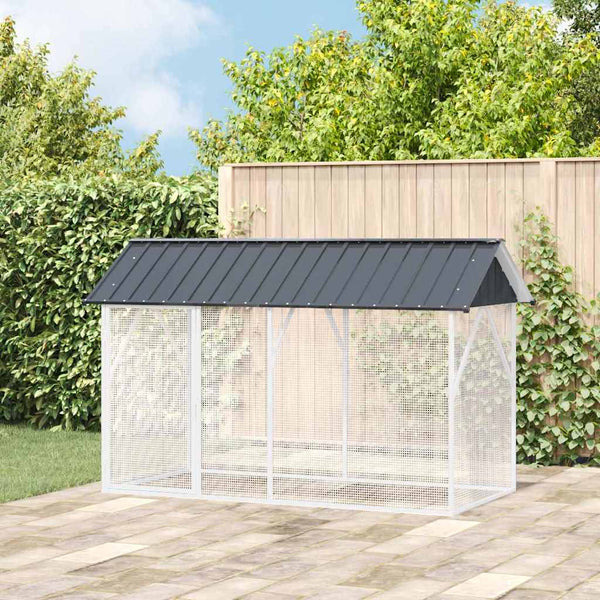 Vogelkooi Antraciet 215 X 208 X 247 Cm Gegalvaniseerd Staal