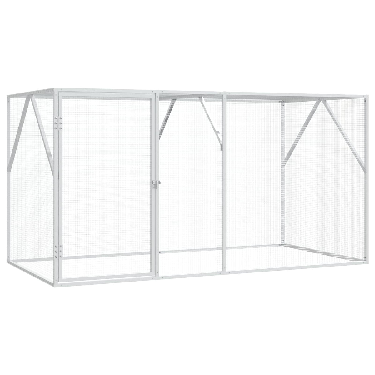 Vogelkooi Zilver 208 X 102 X 108 Cm