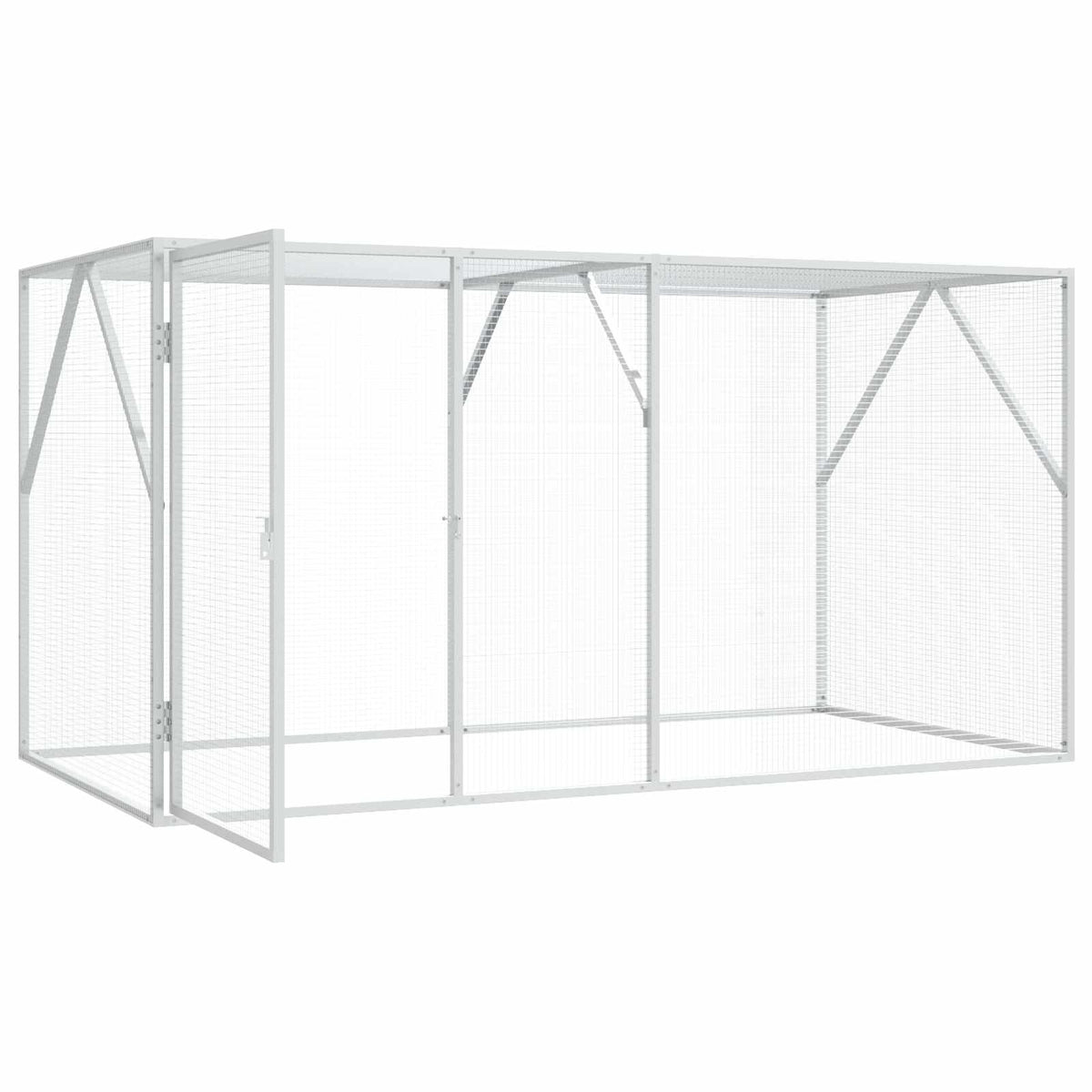 Vogelkooi Zilver 208 X 102 X 108 Cm