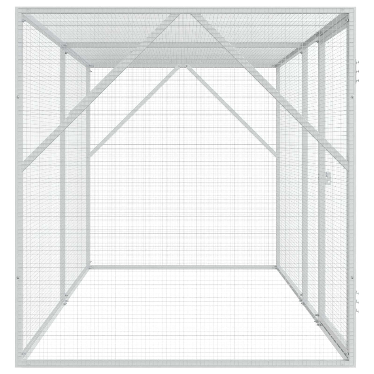 Vogelkooi Zilver 208 X 102 X 108 Cm