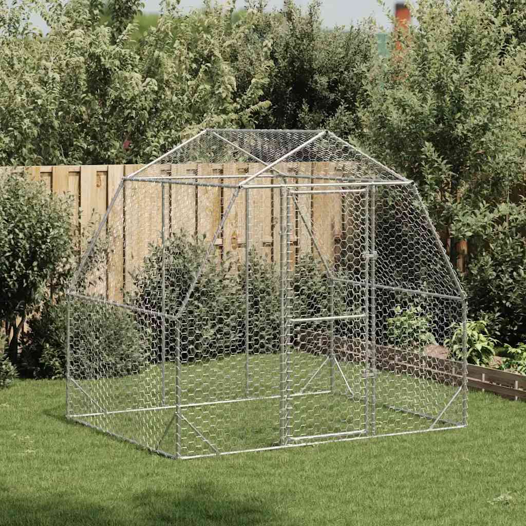 Kippenren 2,5X6X2,25 M Gegalvaniseerd Staal