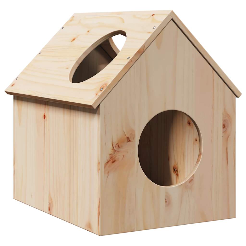 Kattenhuis 41X50X50 Cm Massief Grenenhout