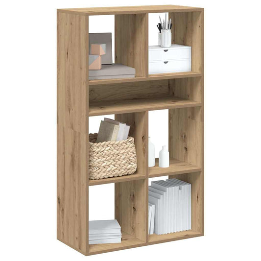 Boekenkast Bewerkt Hout Artisanaal Eikenkleur