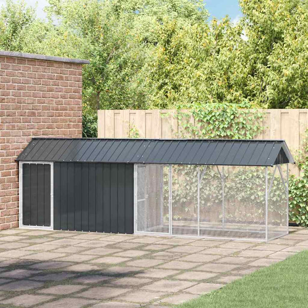 Vogelkooi Antraciet 430 X 208 X 247 Cm Gegalvaniseerd Staal