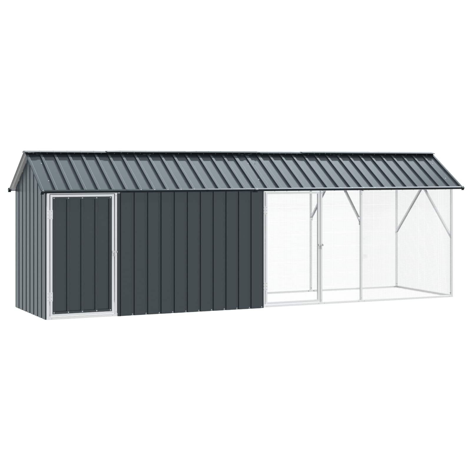 Vogelkooi Antraciet 422 X 103 X 142 Cm Gegalvaniseerd Staal