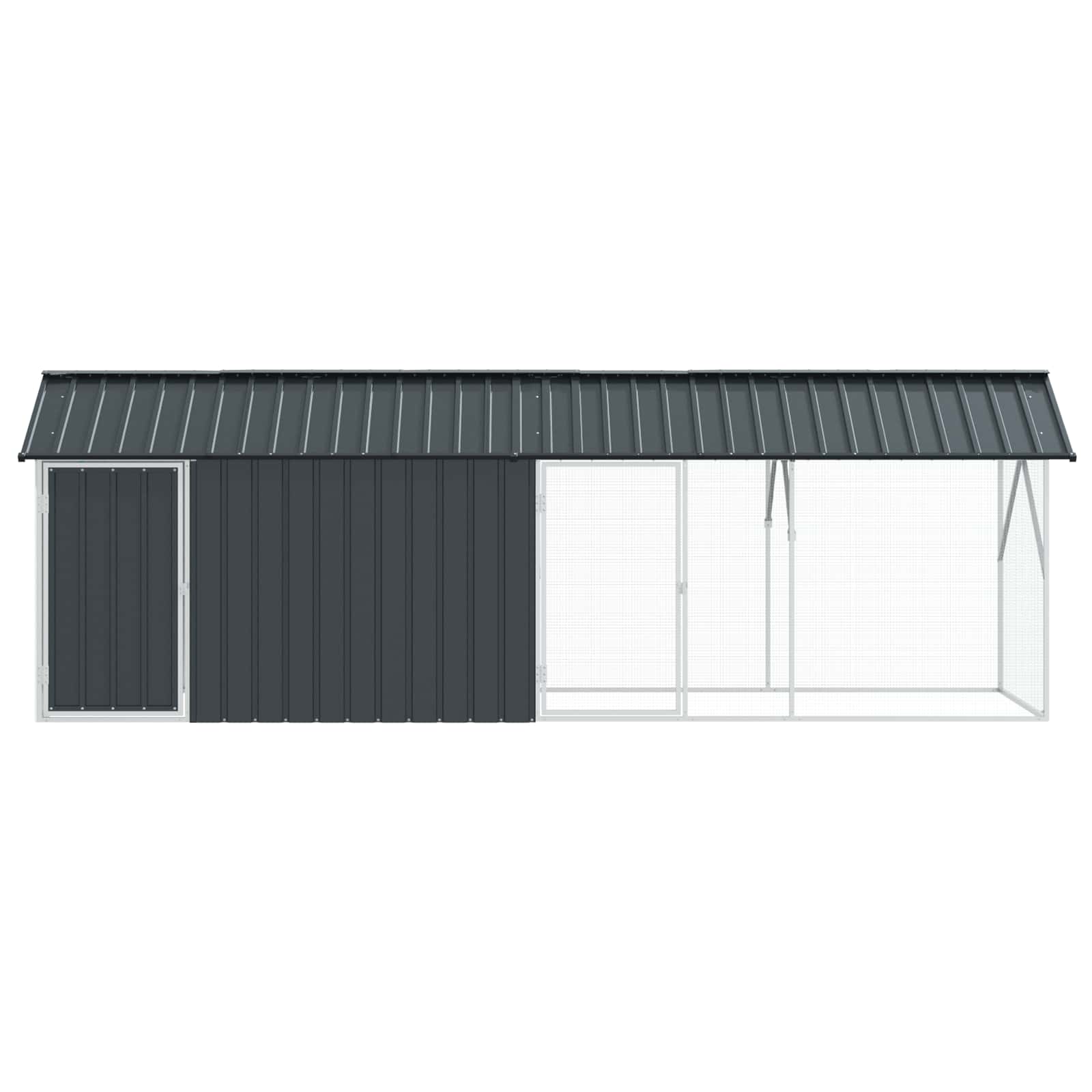 Vogelkooi Antraciet 422 X 103 X 142 Cm Gegalvaniseerd Staal