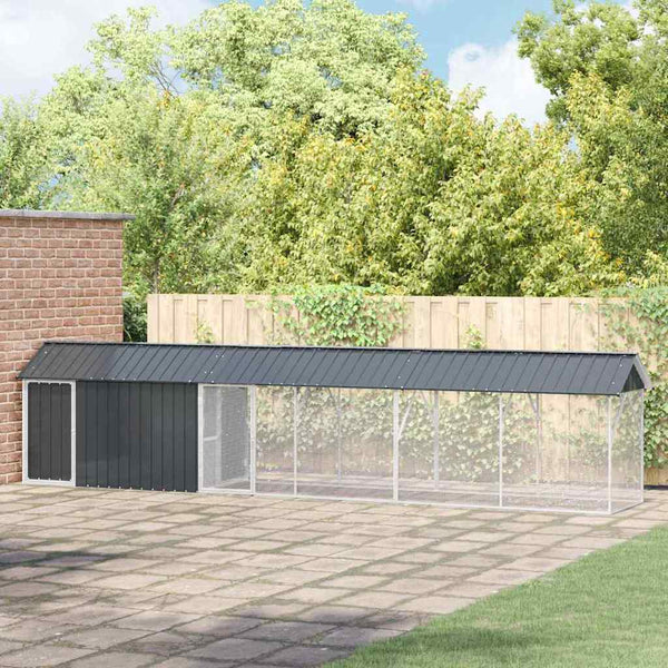 Vogelkooi Antraciet 430 X 208 X 247 Cm Gegalvaniseerd Staal