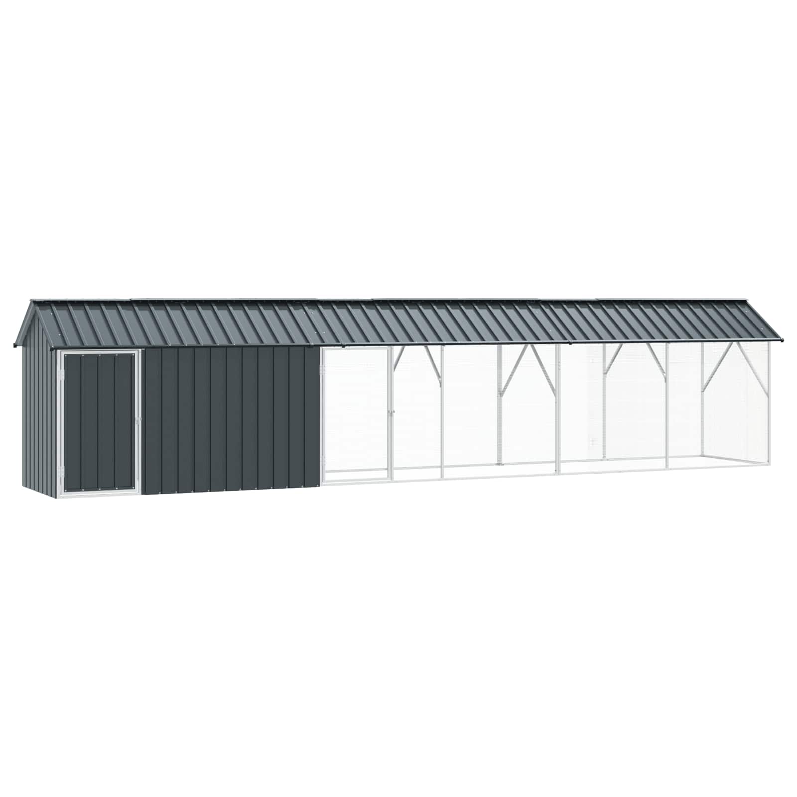 Vogelkooi Antraciet 422 X 103 X 142 Cm Gegalvaniseerd Staal