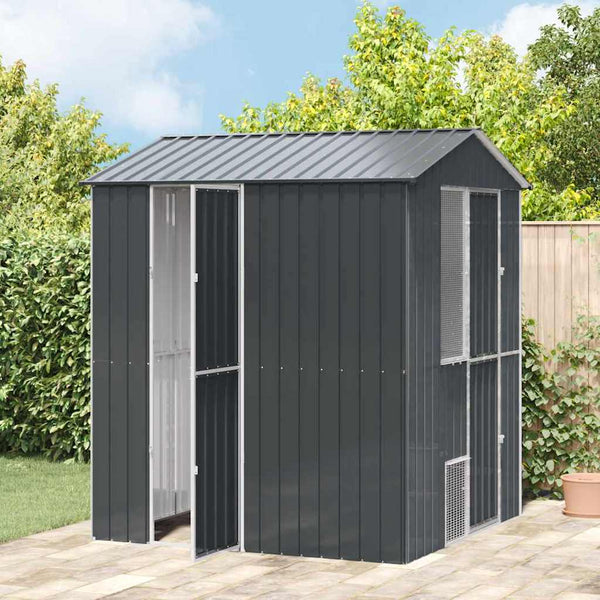 Vogelkooi Antraciet 215 X 112 X 141 Cm Gegalvaniseerd Staal