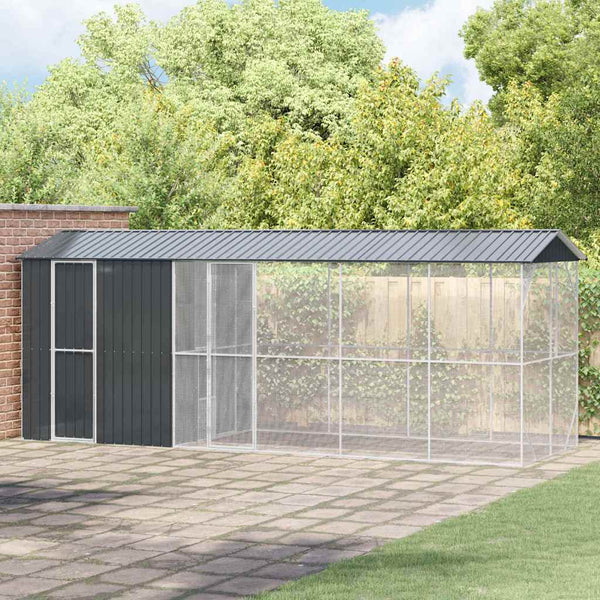 Vogelkooi Antraciet 430 X 208 X 247 Cm Gegalvaniseerd Staal