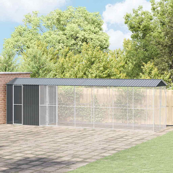 Vogelkooi Antraciet 430 X 208 X 247 Cm Gegalvaniseerd Staal