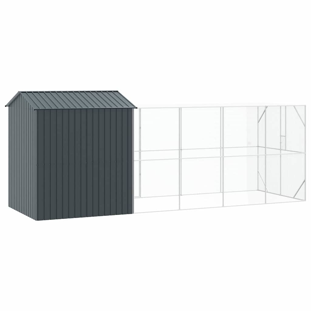 Vogelkooi Antraciet 621 X 208 X 247 Cm Gegalvaniseerd Staal