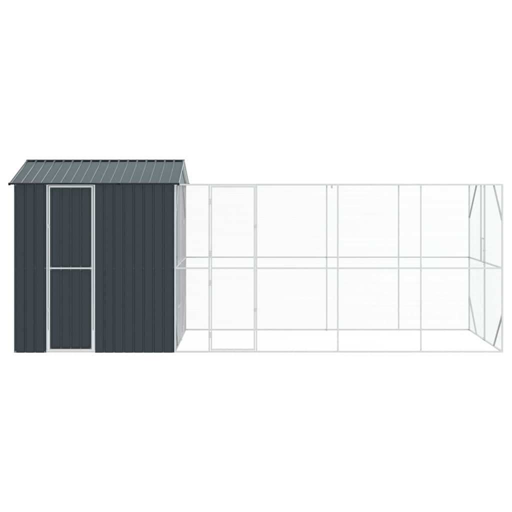 Vogelkooi Antraciet 621 X 208 X 247 Cm Gegalvaniseerd Staal