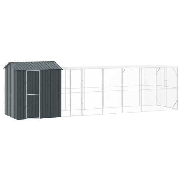 Vogelkooi Antraciet 621 X 208 X 247 Cm Gegalvaniseerd Staal
