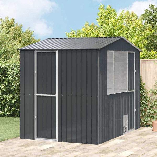 Vogelkooi Antraciet 215 X 112 X 141 Cm Gegalvaniseerd Staal