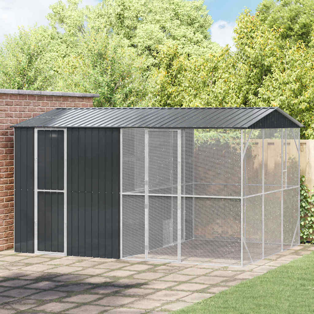 Vogelkooi Antraciet 422 X 103 X 142 Cm Gegalvaniseerd Staal