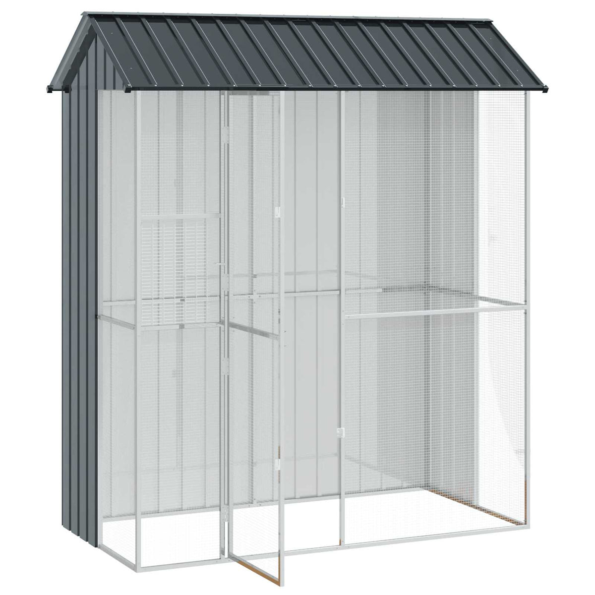 Vogelkooi 215 X 110 X 247 Cm Gegalvaniseerd Staal