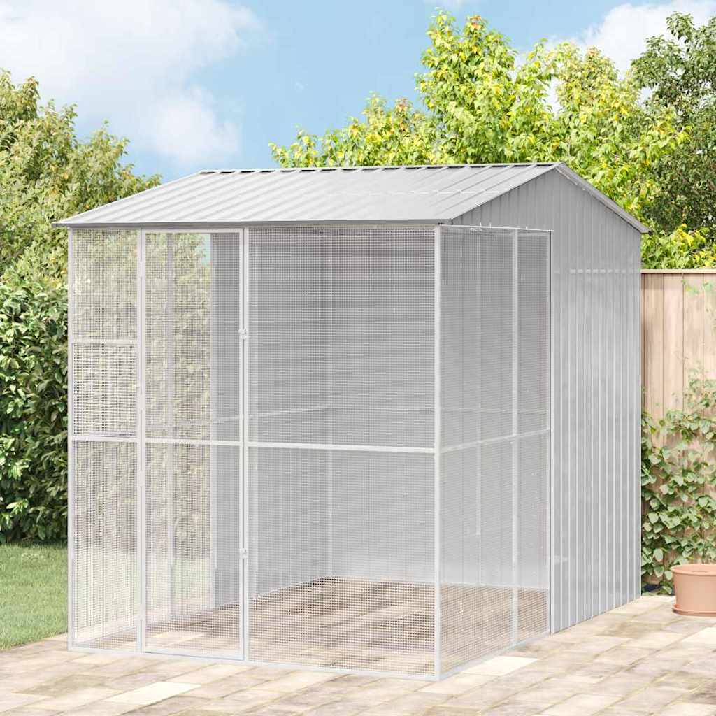 Vogelkooi 215 X 110 X 247 Cm Gegalvaniseerd Staal