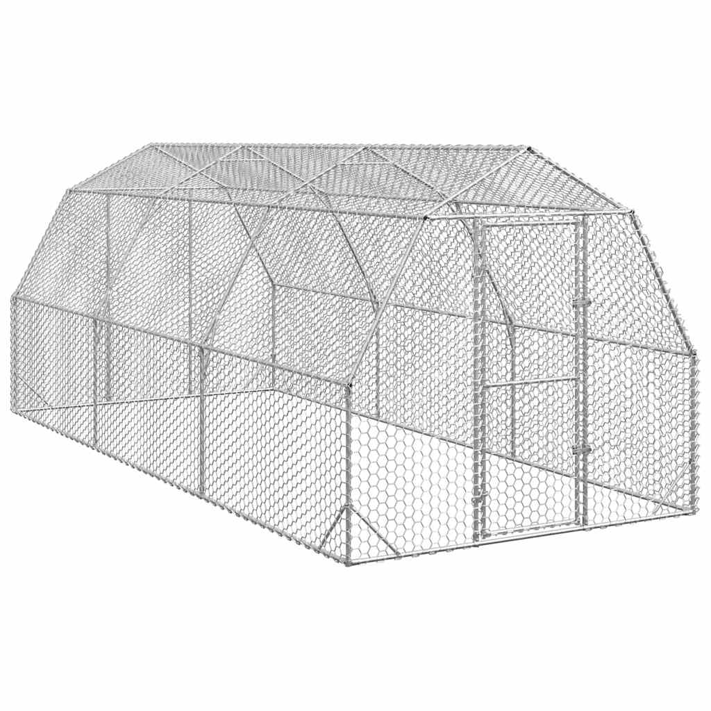 Kippenren 2,5X6X2,25 M Gegalvaniseerd Staal