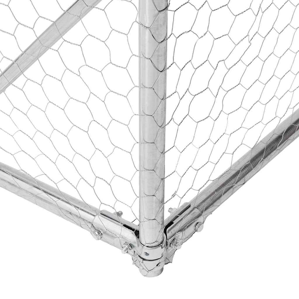 Kippenren Met Dak 2,5X6X2,25 M Gegalvaniseerd Staal